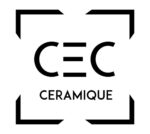 logo de l'entreprise CEC céramique noir sur fond blanc